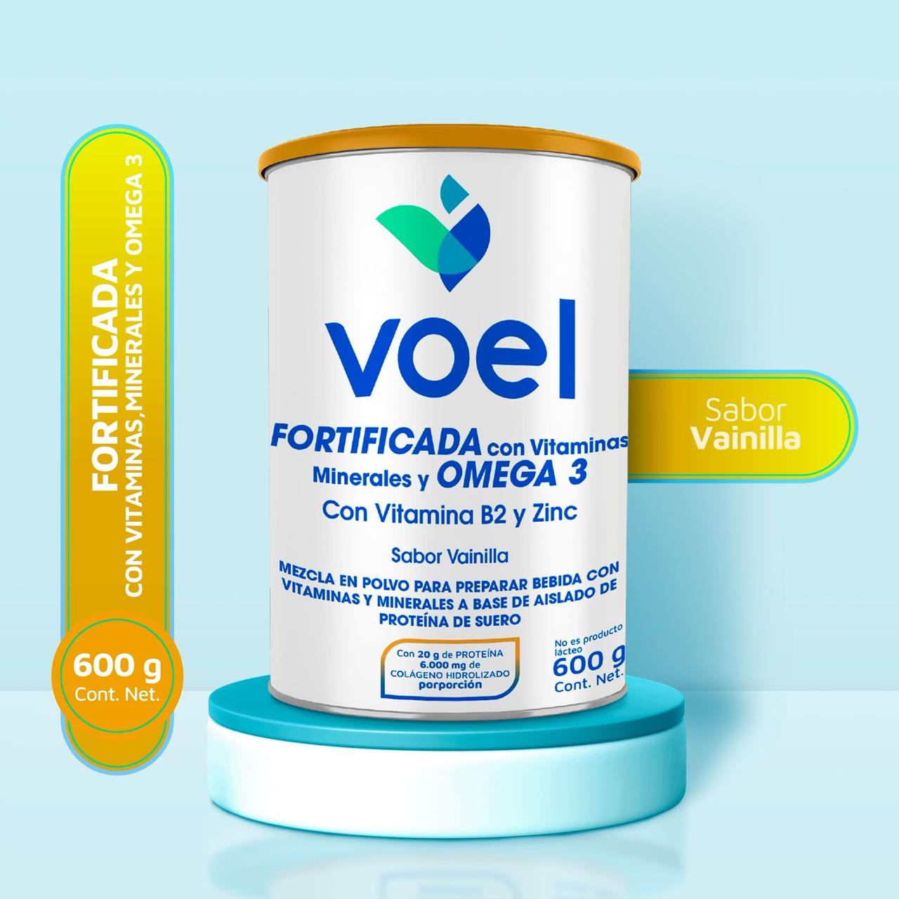 Fortificada con vitaminas minerales y Omega 3